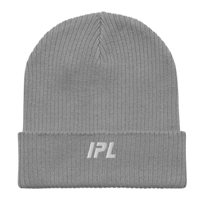 IPL Embroidered Logo Organic Ribbed Beanie