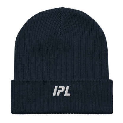 IPL Embroidered Logo Organic Ribbed Beanie